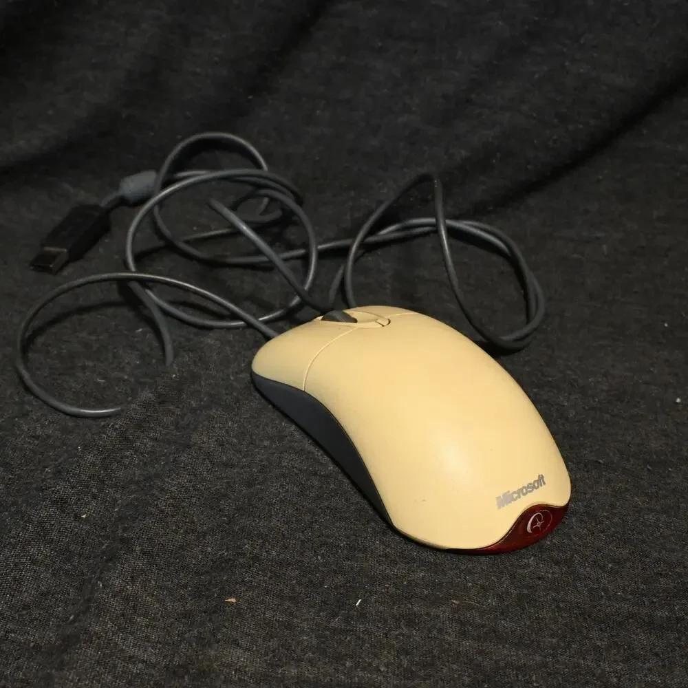 VINTAGE Microsoft Wheel Mouse Optical IntelliEye Wired USB Mouse TESTED WORKING